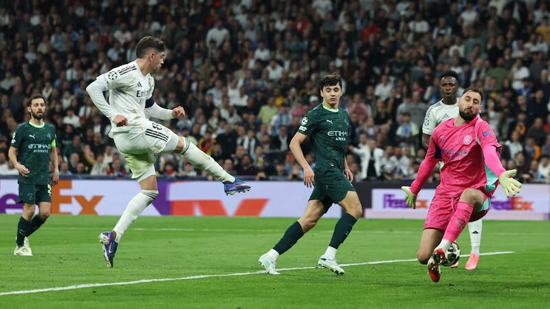Valverde xứng đáng đoạt MVP trận Real Madrid vs Man City